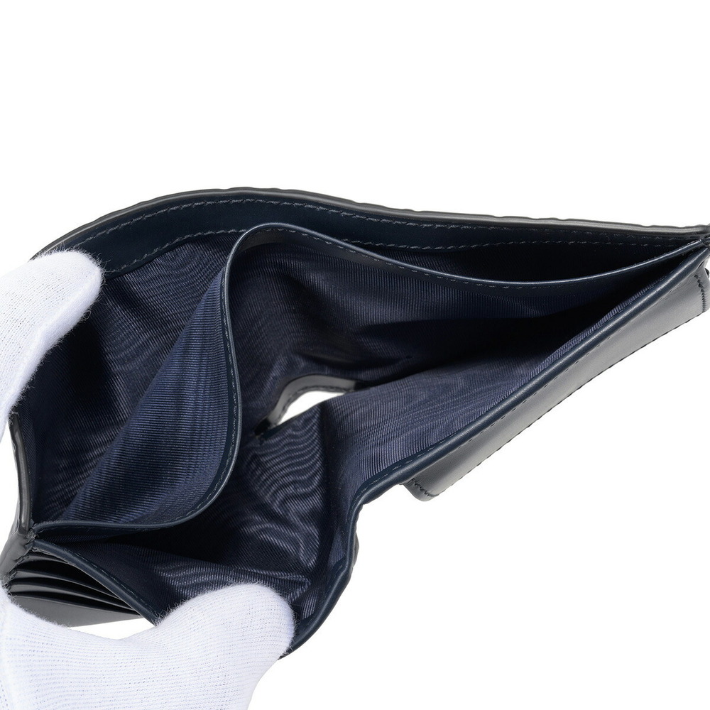 Gucci Guccissima Bifold Wallet Navy Blue - Picture 6 of 9